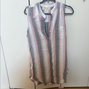 Striped Sleeveless Top